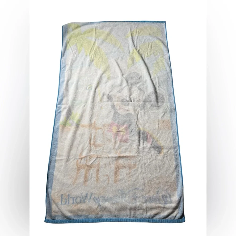 Walt Disney World Disneyland Mickey Mouse Beach Towel Sandcastle 34 x 64